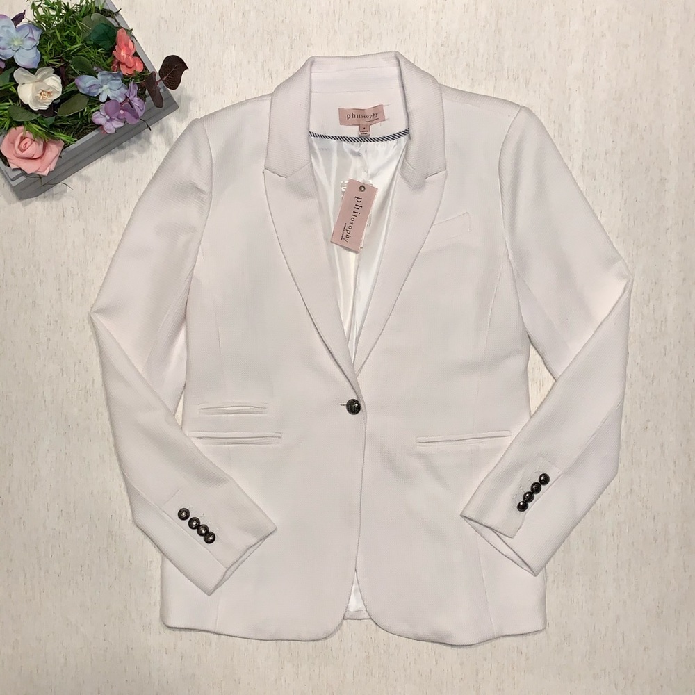 Philosophy White Blazer
